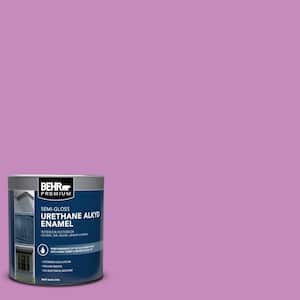 1 qt. #P110-4 Rock Star Pink Semi-Gloss Enamel Urethane Alkyd Interior/Exterior Paint