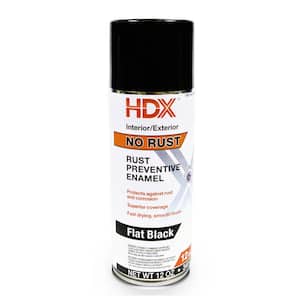 12 ounce Flat Black Rust Preventative Spray Paint