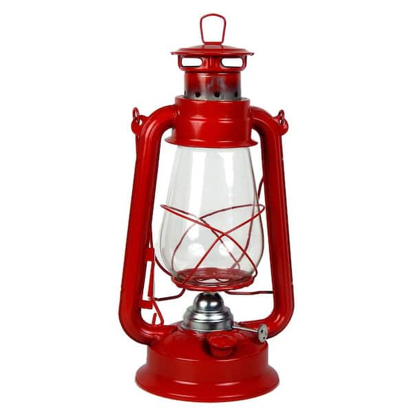 Silver Hurricane Kerosene Oil Lantern Emergency Hanging Light / Lamp - 8 Inches