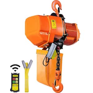 Electric Chain Hoist 4400 lbs. 20 ft. Lifting Height 3 Phase Overhead Crane with Wireless Remote Control (2-Ton, 220 V)