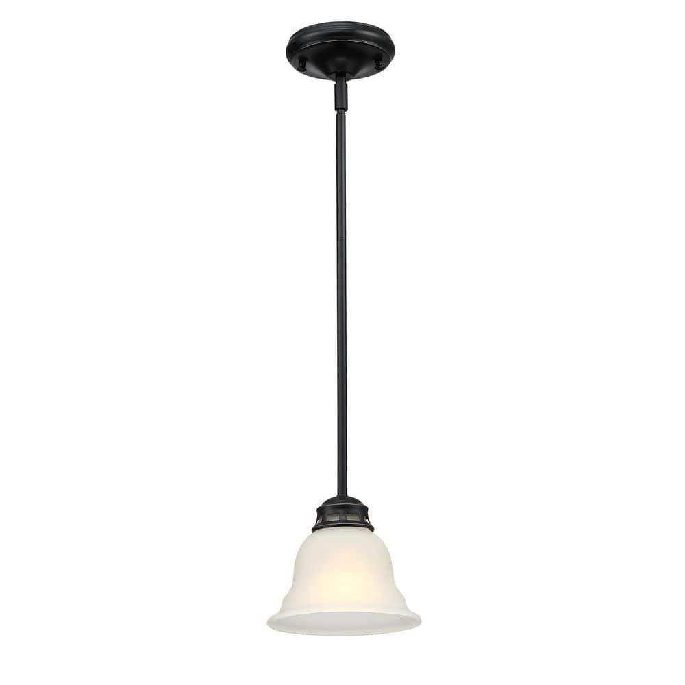 Dawn 1-Light Dark Oil Rubbed Bronze Chandelier Light for Kitchen Island ...