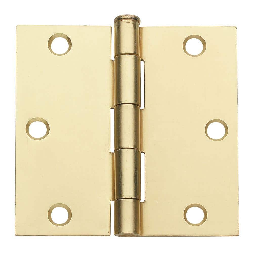 3 in. x 3 in. Satin Brass Plain Bearing Steel Hinge (Set of 2) price history on PriceWatchPro
