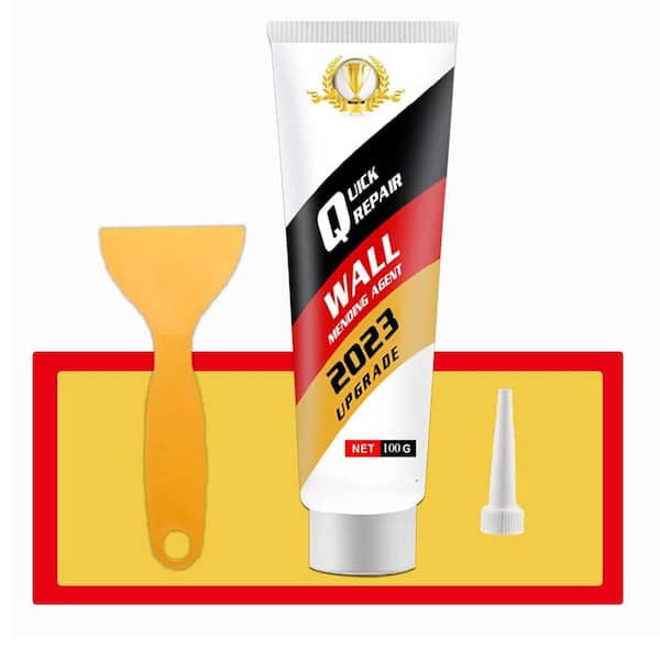 All-in-One Drywall Repair Kit with Spackle Paste, Scraper and Gloves for Wall Holes, Dents and Scratches