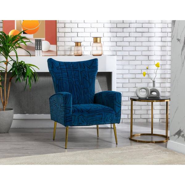 navy single chair