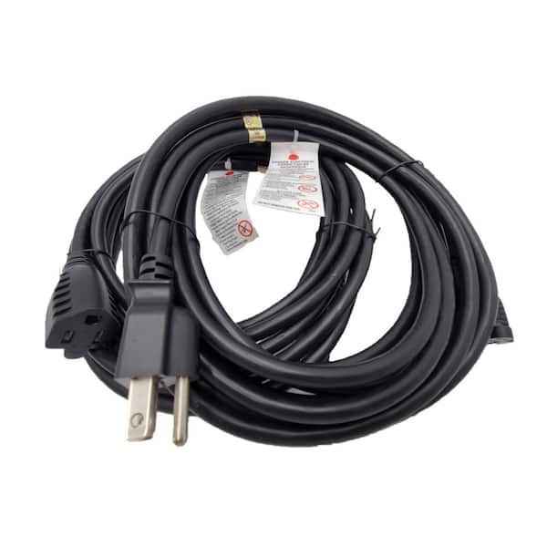 Micro Connectors, Inc 10 ft. 16/3 13 Amp UL Power Extension Cord, NEMA 5-15R to NEMA 5-15P (2-Pack)