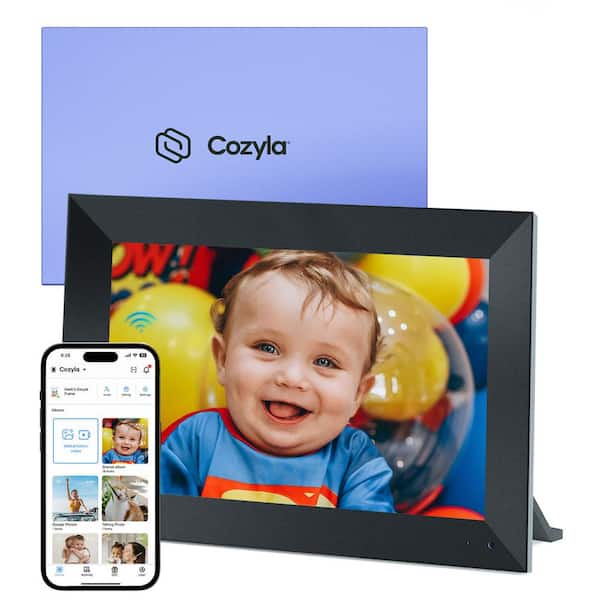 10.1 in. Black Digital Picture Frame with Wi-fi HD Output Resolution