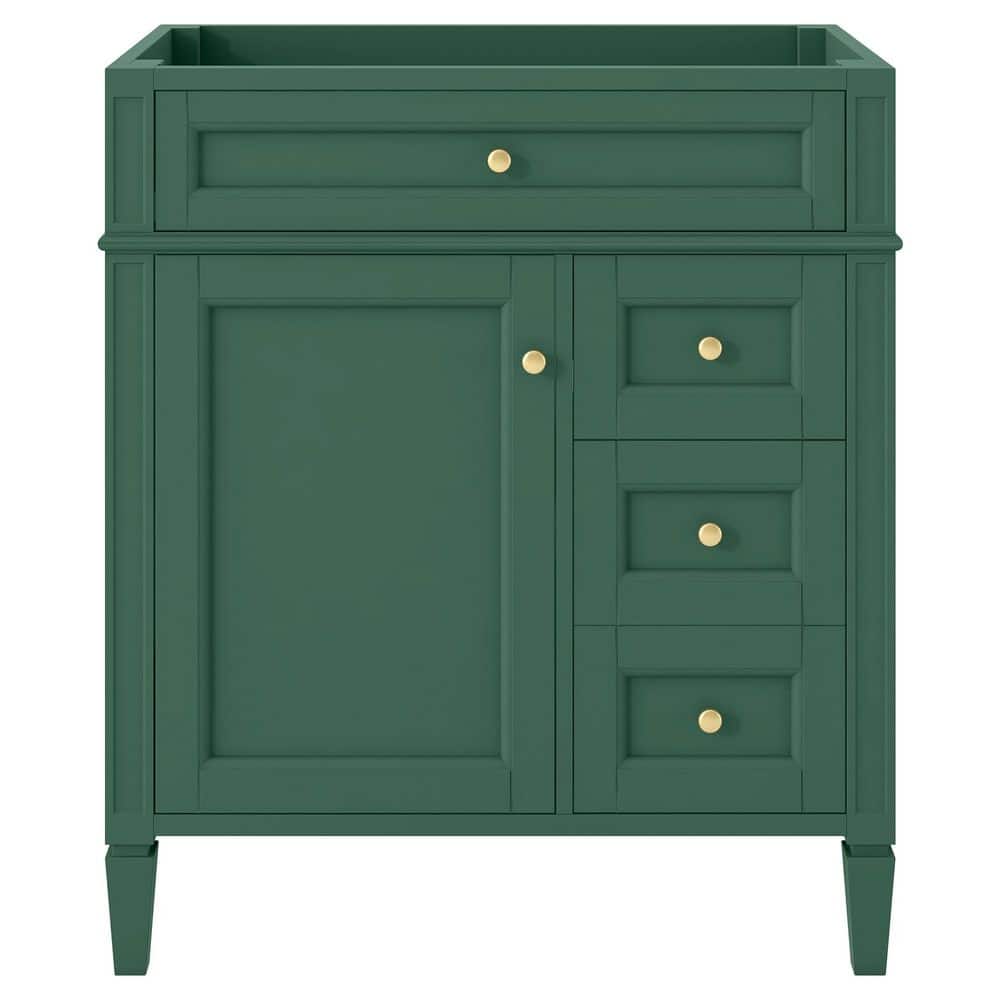 30 in. Bath Vanity Cabinet without Top in Green Unassembled price history on PriceWatchPro