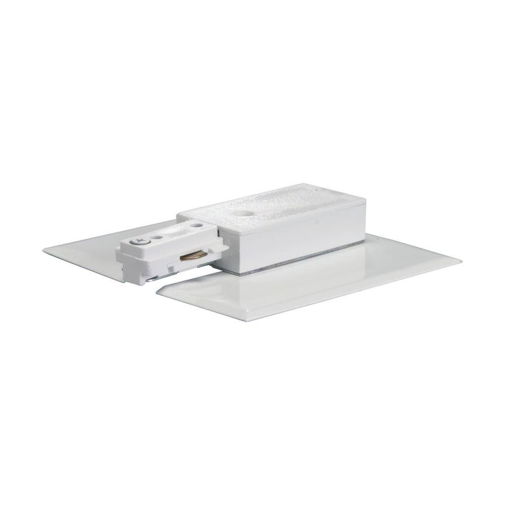 SATCOSatco White Single Circuit Track Lighting Live End and Canopy