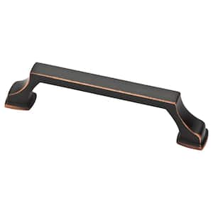 Brightened Opulence 3-3/4 in. (96 mm) Bronze with Copper Highlights Cabinet Drawer Pull