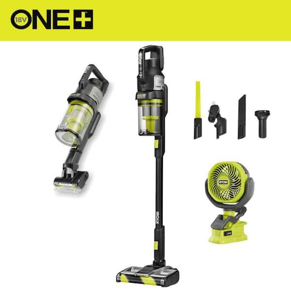 18V ONE+ HP Advanced WHISPER Series Stick Vacuum and 18V 4 in. Clamp Fan Combo (Tool Only)