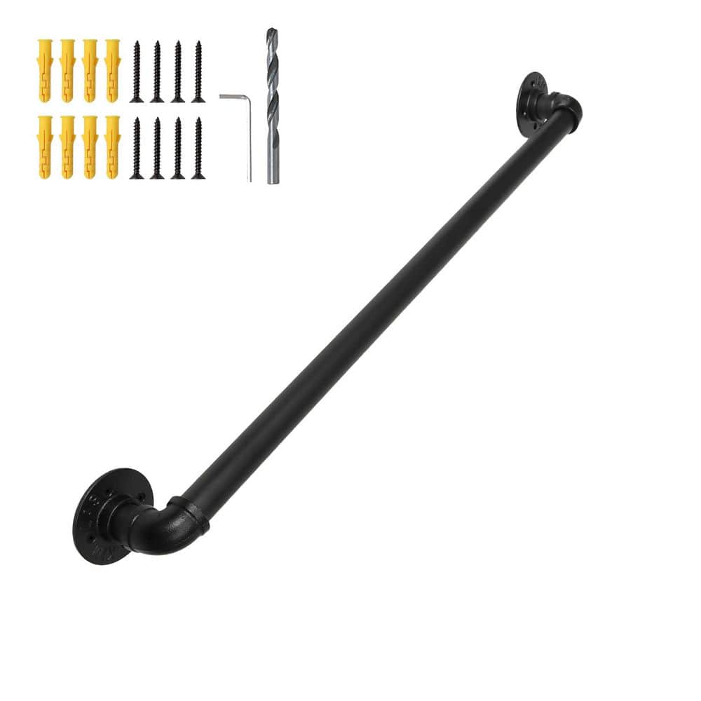 3.3 ft. Galvanized Steel Metal Pipe Non-Slip Indoor Outdoor Wall Stair Handrail for Steps Stairs Porch Deck price history on PriceWatchPro