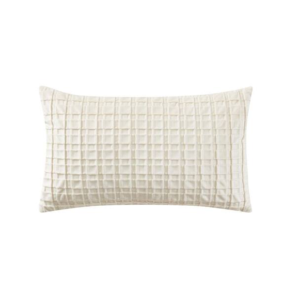 Unbranded Alice White Polyester Boudoir Decorative Throw Pillow 12X20"
