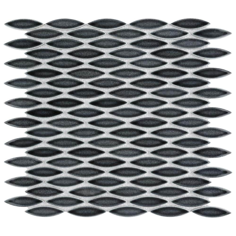 Pescado Storm Grey 12 in. x 12-1/2 in. Porcelain Mosaic Tile (5.3 sq. ft./Case) price history on PriceWatchPro
