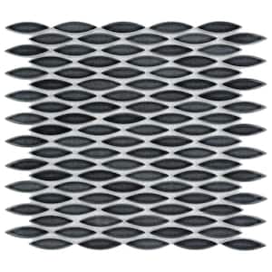 Pescado Storm Grey 12 in. x 12-1/2 in. Porcelain Mosaic Tile (5.3 sq. ft./Case)