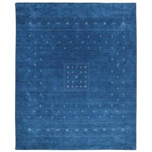 Simi Bohemian Blue 8 ft. x 10 ft. Handmade Area Rug