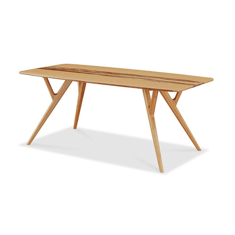 Azara Caramelized Solid Bamboo Contemporary Dining Table