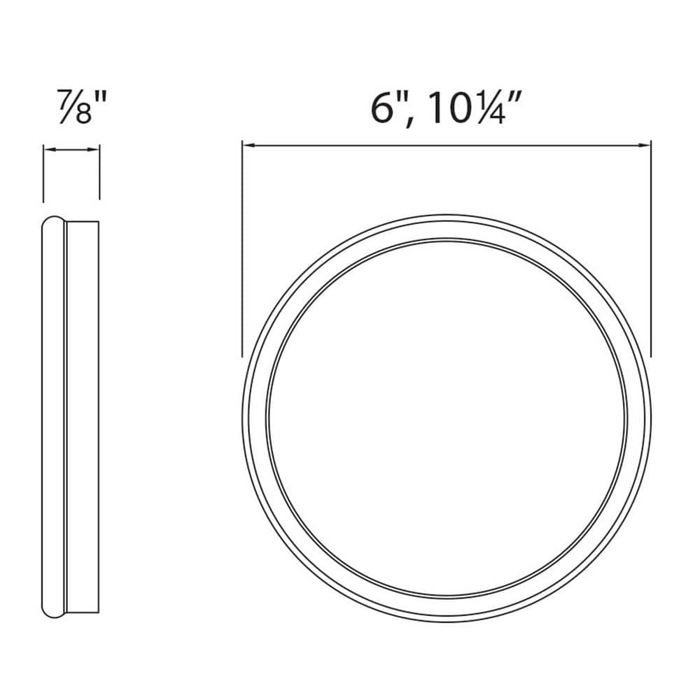 Geos White Glass LED Flush Mount Light