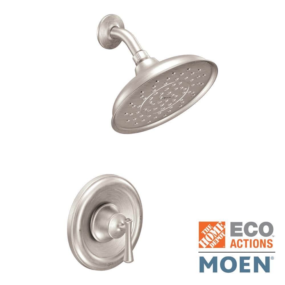 MOEN Ashville SingleHandle 1Spray Shower Faucet in Spot Resist