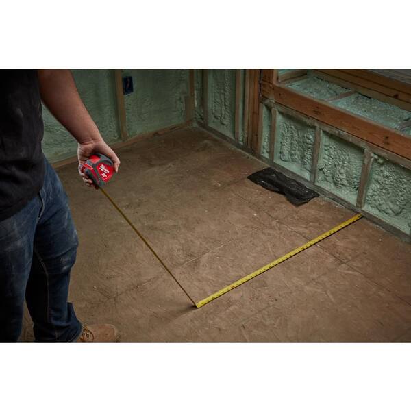 Milwaukee 25 ft. Compact Tape Measure with Jobsite Straight