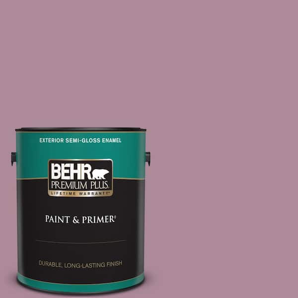 BEHR PREMIUM PLUS 1 gal. #S120-5 Reserve Semi-Gloss Enamel Exterior Paint & Primer