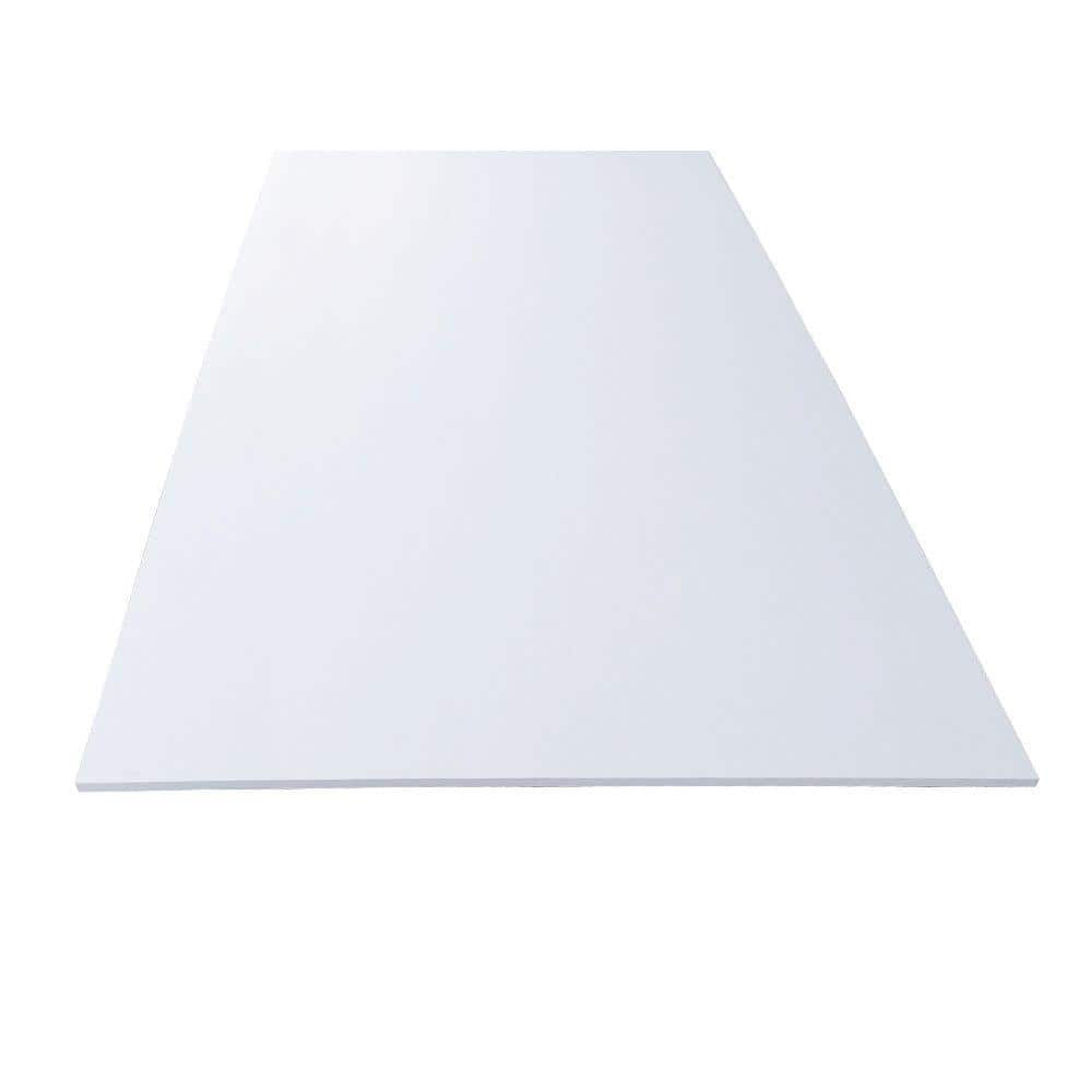 3/4 in. x 4 ft. x 8 ft. White PVC Sheet Panel 190361 - The Home Depot
