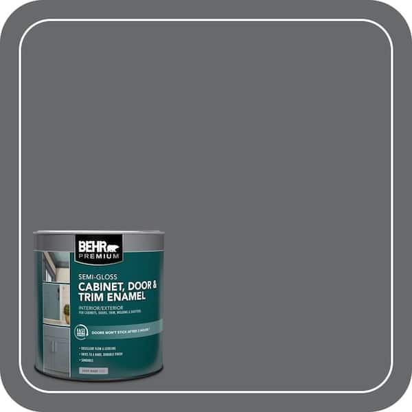 1 qt. #PPU26-02 Imperial Gray Semi-Gloss Enamel Interior/Exterior Cabinet, Door & Trim Paint