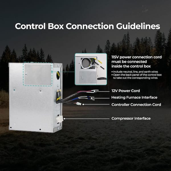 Instacool RV Rooftop Air Conditioner 13500 BTU, With Air Distribution Box and Wired Controller, 2-Year Warranty