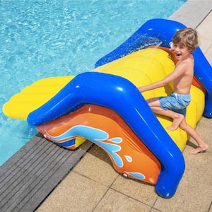 H2OGO! Multicolor PVC Giant Inflatable Outdoor Pool Water Slide with Built-In Sprinkler