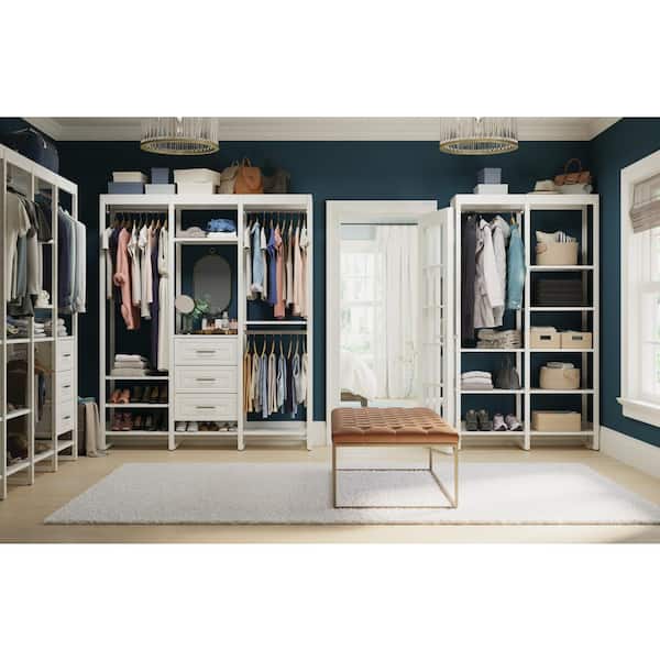 Closets By Liberty 46 5 In W White, Closet With Drawers And Shelves