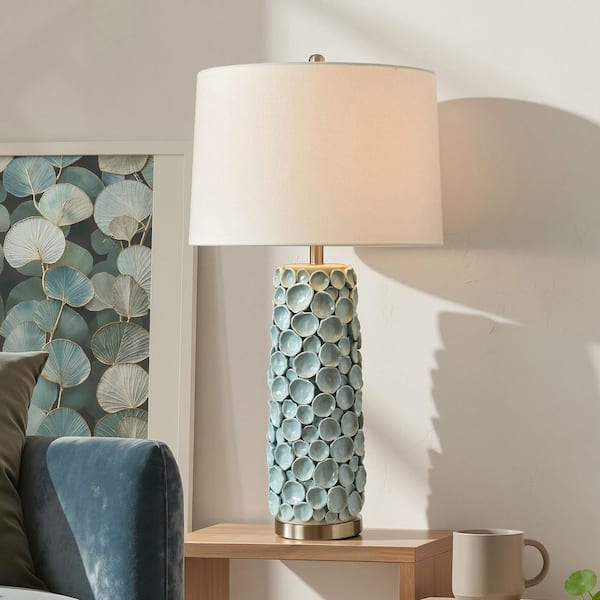 JONATHAN Y Julian 29 in. Traditional Classic Ceramic Urn LED Table