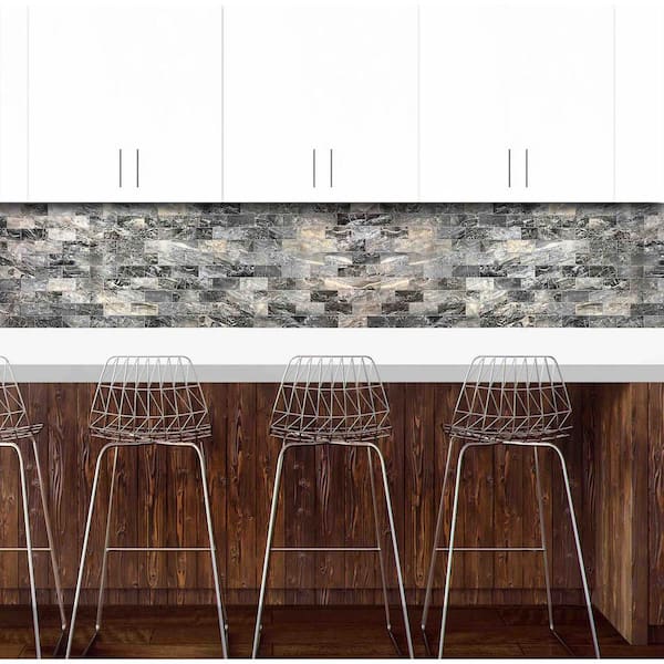 Design Is Personal Dip Peel and Stick Tile Backsplash 12-in x 12-in Ceramic