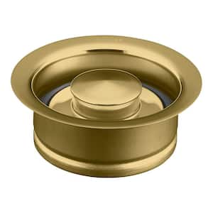 Disposal Flange with Stopper in Vibrant Polished Brass