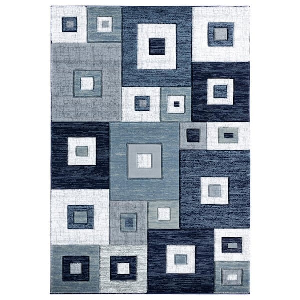 United Weavers Bristol Cicero Navy 2 ft. 7 in. x 4 ft. 2 in. Area Rug