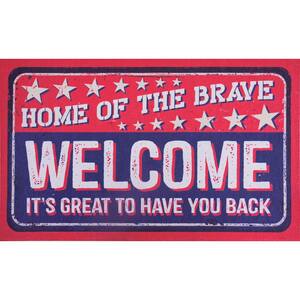 BENISSIMO Welcome Back Handwritten 20 in. x 31.5 in. Door Mat MM