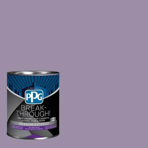 Break-Through! 1 qt. PPG1174-5 Smoky Grape Semi-Gloss Door, Trim & Cabinet Paint