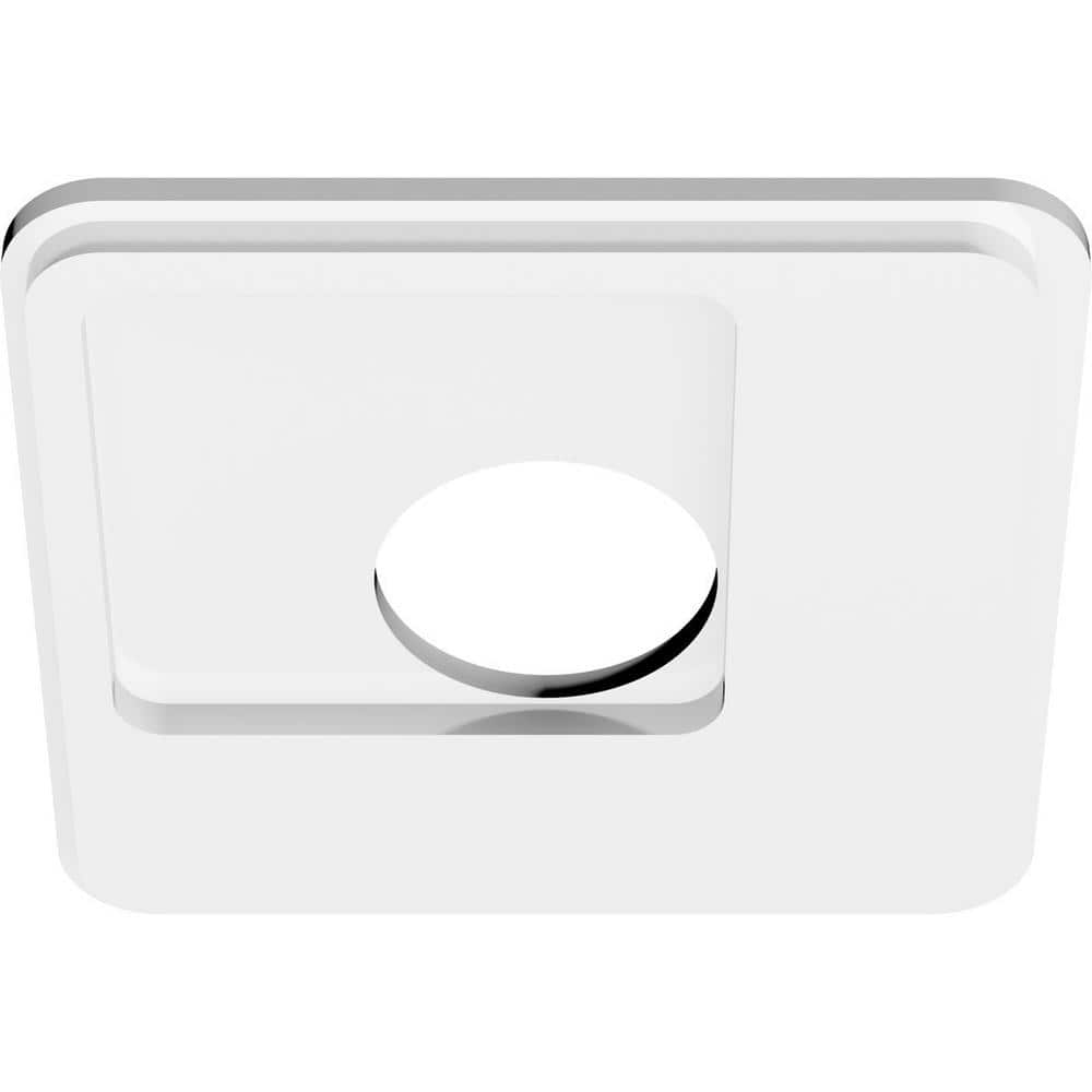 Lucan White PVC Contemporary Ceiling Medallion 12"