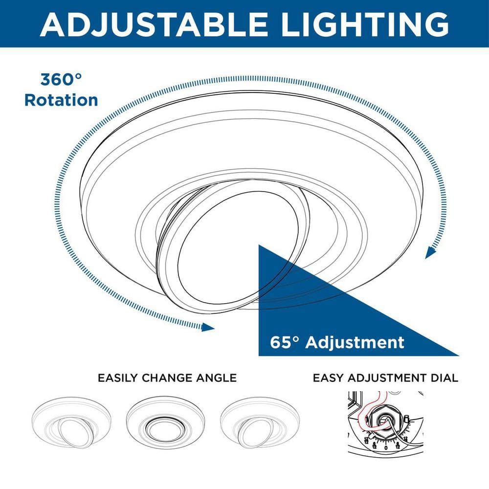Black Aluminum LED Adjustable Eyeball Downlight for Indoor/Outdoor