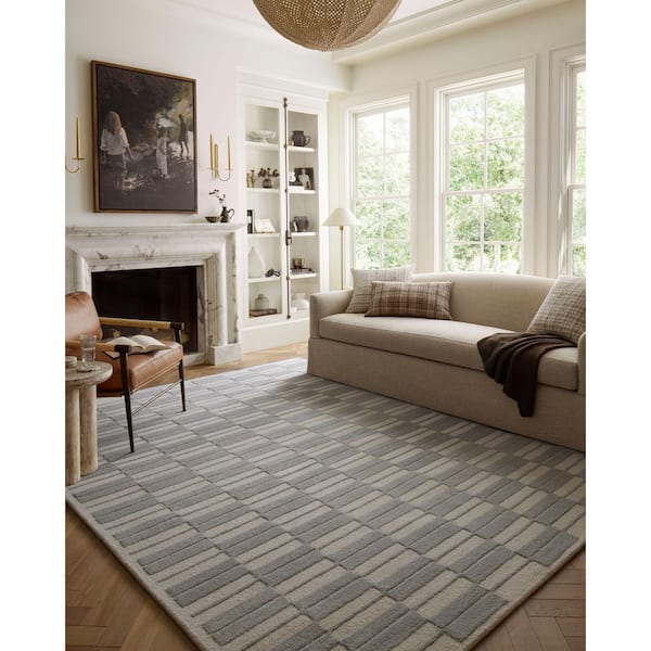 Loloi Chris Loves Julia x Loloi Bradley Ivory / Grey 7 ft. 9 in. x