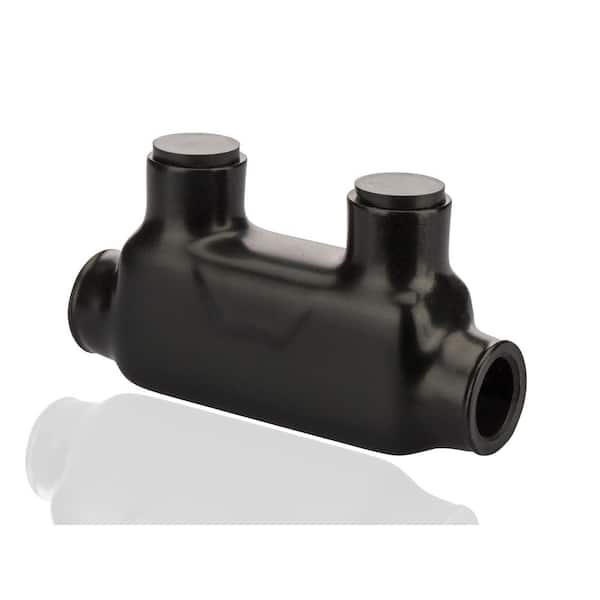 NSi Industries 1/0-14 AWG Insulated In-Line Splice, Black