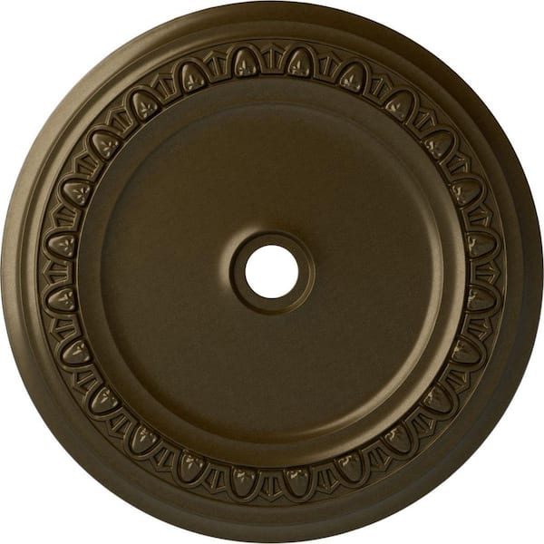Ekena Millwork 2-3/8" x 41" x 41" Polyurethane Caputo Ceiling Medallion, Brass