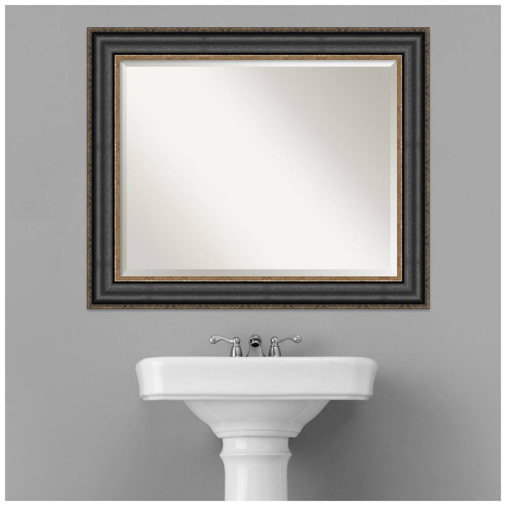 Thomas Black Bronze Beveled Bathroom Vanity Mirror