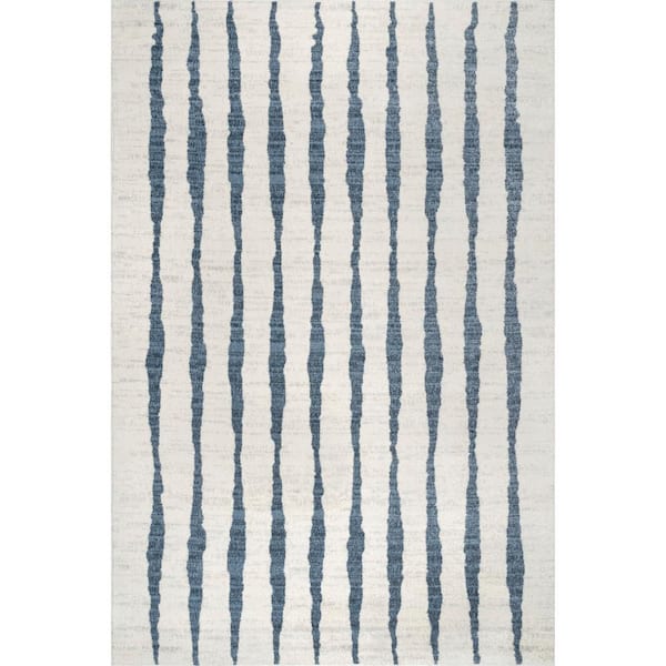nuLOOM Rowan Blue 5 ft. x 8 ft. Striped Area Rug