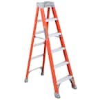 6 ft. Fiberglass Step Ladder (10 ft. Reach) with 300 lbs. Load Capacity, Type IA Duty Rating