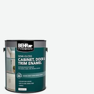1 gal. #BL-W09 Bakery Box Semi-Gloss Enamel Interior/Exterior Cabinet, Door & Trim Paint