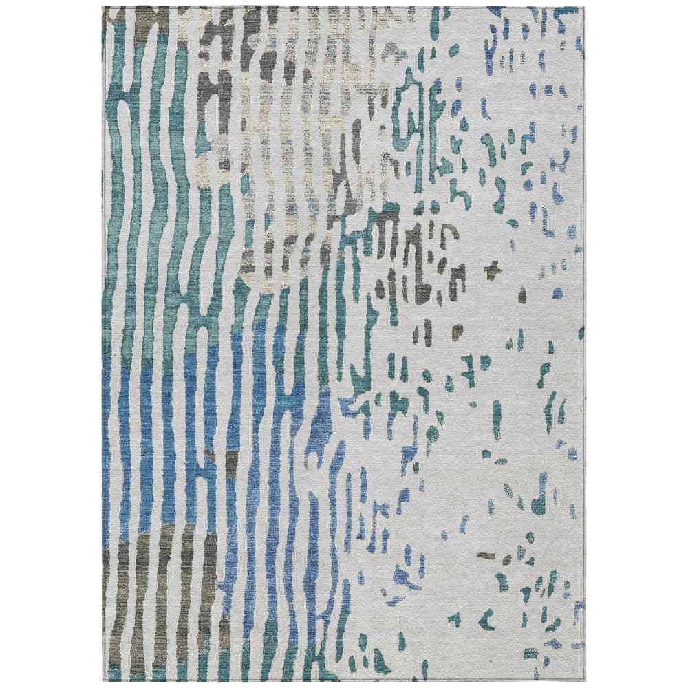 Chantille Machine Washable Indoor/Outdoor Abstract ACN3002 Tin 5 ft. x 7 ft. 6 in. Area Rug price history on PriceWatchPro
