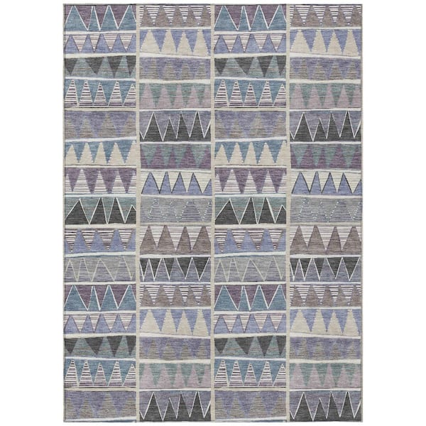 Addison Rugs Chantille Machine Washable Indoor/Outdoor Abstract ACN2205 Lavender 9 ft. x 12 ft. Area Rug
