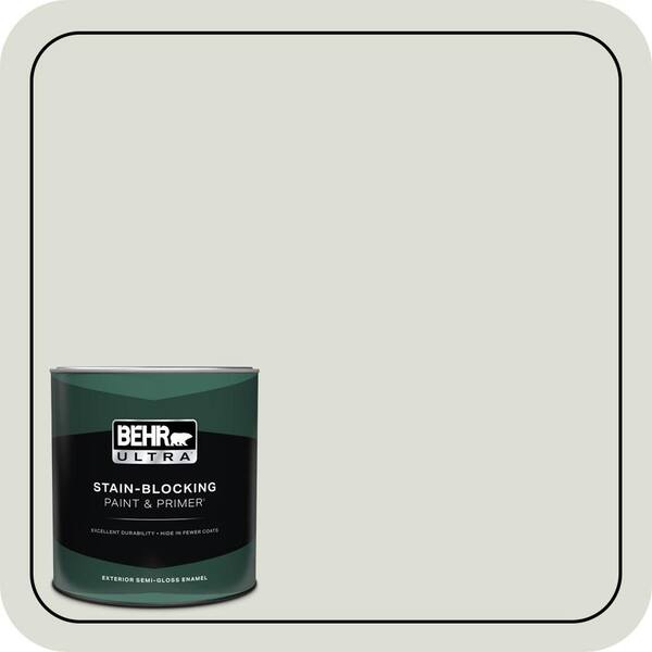 BEHR ULTRA 1 qt. #ECC-48-2 Gulf Breeze Semi-Gloss Enamel Exterior Paint & Primer