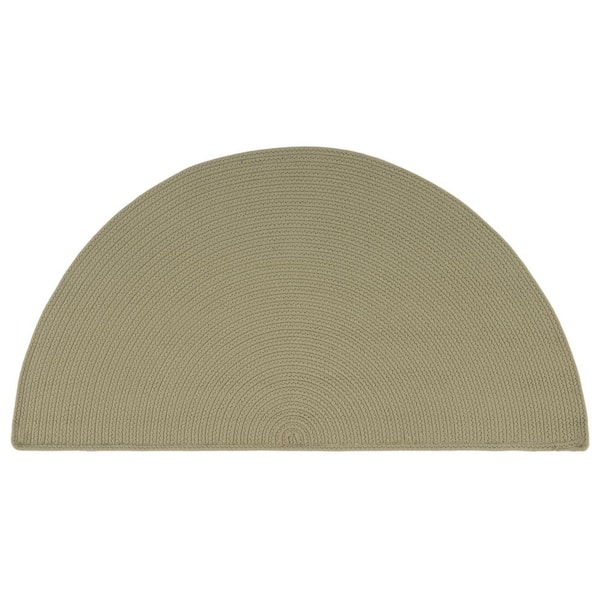 SAFAVIEH Braided Sage  2 ft. x 4 ft. Machine Washable Solid Color Gradient Specialty Area Rug