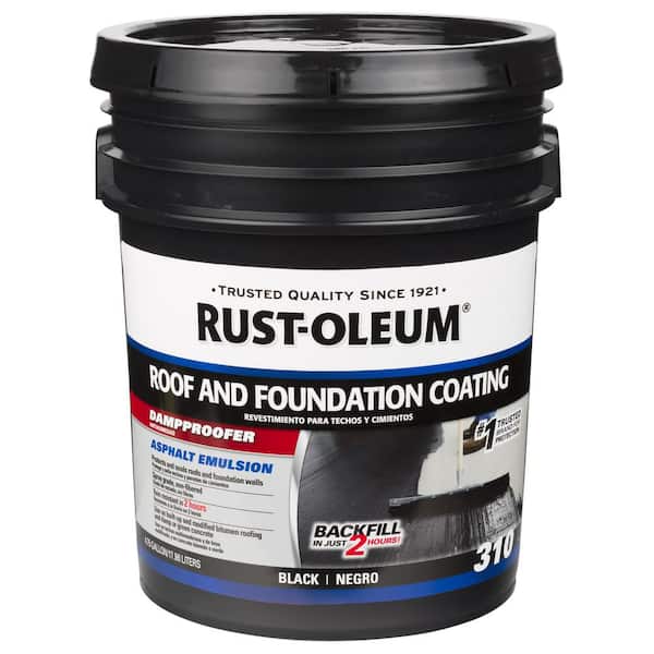 Rust-Oleum 4.75 Gal. 310 Roof and Foundation Asphalt Roof Coating