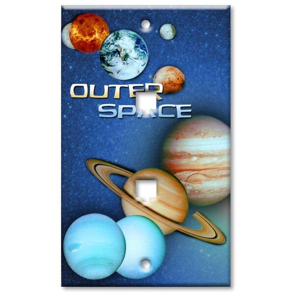 Art Plates Outer Space 2 Cat5 Wall Plate